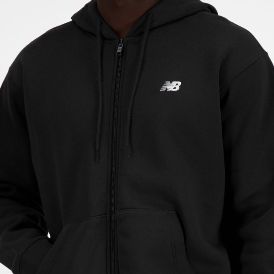 New Balance Stacked Logo French Terry Full Zip Hoodie